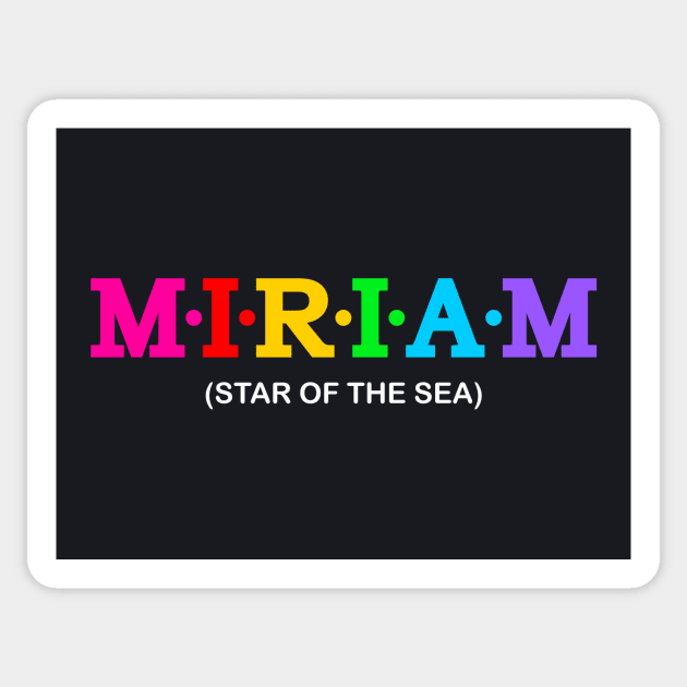 Miriam - star of the sea. Sticker by Koolstudio